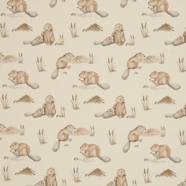 French Terry Pond Life Otter auf Creme by Christiane Zielinski von Swafing